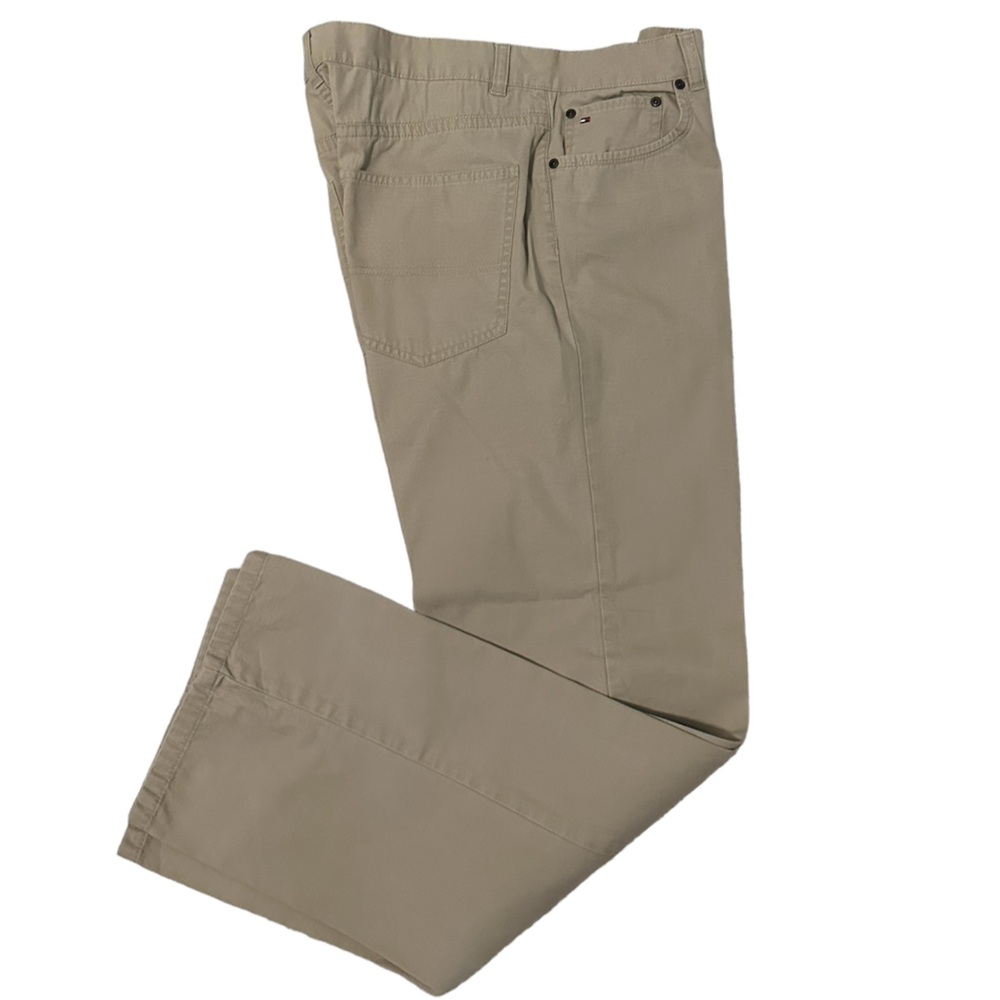 Tommy Hilfiger Cotton Tan Chinos Pants Khakis 34/32 EUC